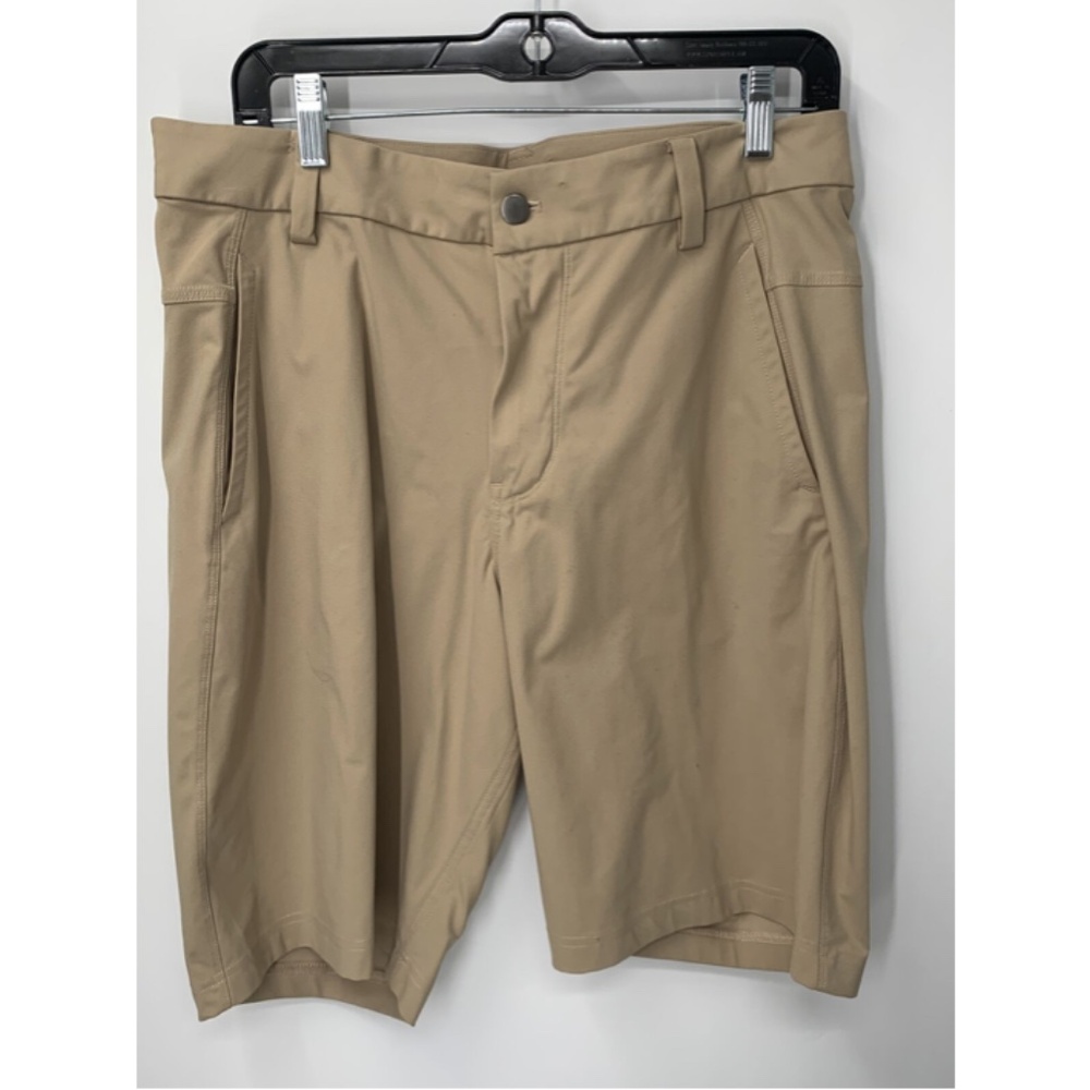 Lululemon mens beige chino shorts sz 34